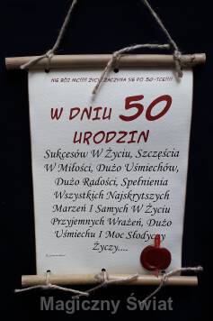 Dyplom-50-w dniu 50 urodzin (bambus)