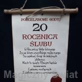 Dyplom-20 rocznica ślubu (bambus) 