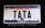 TABLICA REJESTRACYJNA-TATA