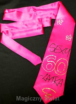 Krawat - "60" SeXy 60 -latka