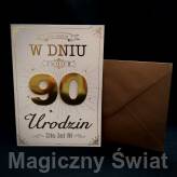 Kartka- W Dniu Twoich 90 Urodzin!