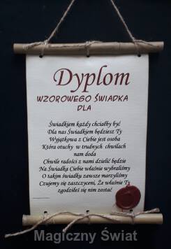 Dyplom-świadek-wzorowego świadka (bambus)