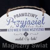 Drewniana Zawieszka- PRAWDZIWY PRZYJACIEL