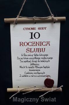 Dyplom-10-Rocznica ślubu (bambus)