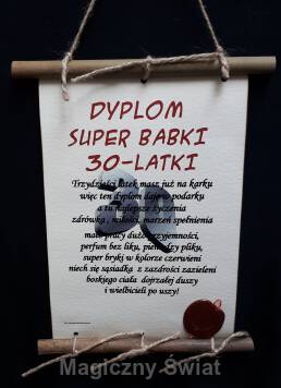 Dyplom-30-super 30-latki (bambus)