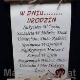 Dyplom w dniu...... urodzin (bambus)