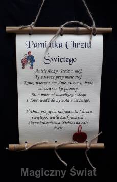 Pamiątka chrztu świętego