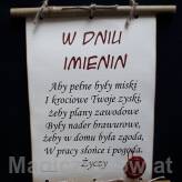 Dyplom w dniu imienin (bambus)