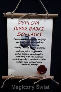 Dyplom-50-super babki 50-latki (bambus)