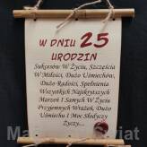 Dyplom-25-w dniu 25 urodzin (Bambus)