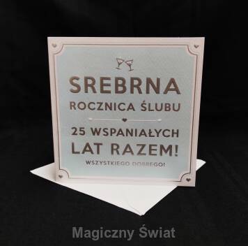 Kartka z kopertą- 25 Wspaniałych Lat Razem