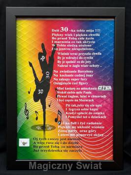 Dyplom-30-WŁASNY TEKST-Życzenia dla Pana na 30-kę (ramka)