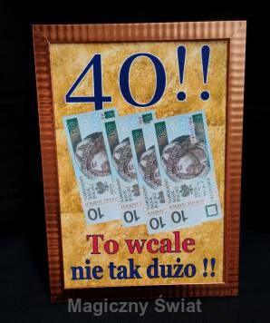 Dyplom-40-To wcale nie tak dużo (Ramka)