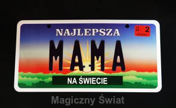 TABLICA REJESTRACYJNA-MAMA