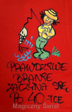 Bokserki męskie "40"- Prawdziwe branie zaczyna się po 40-tce