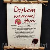 Dyplom-żona-wzorowej żony (bambus)