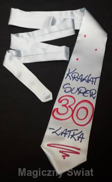 Krawat - "30" Super 30-latka