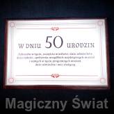 Urodzinowa Ramka- 50 urodziny