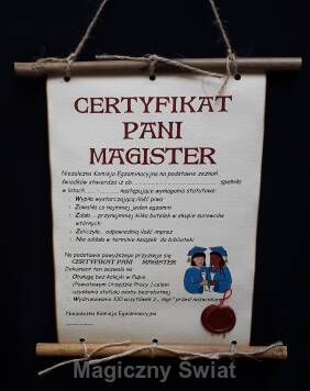 Dyplom-mgr-pani magister (bambus)